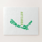 ニュージーランドマップアオテアロアニュージーランドギフトアイディア ジグソーパズル (横)