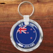 ニュージーランドラウンドエンブレム キーホルダー (正面)