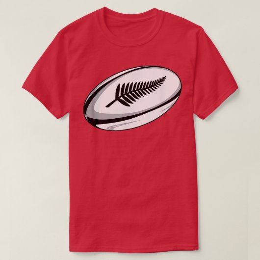 ニュージーランドラグビーTシャツジャージー Tシャツ (デザイン正面)