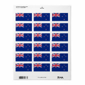 ニュージーランドラベル国旗 ラベル (フルシート)