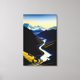 ニュージーランドリバーバレー – Canvas Print キャンバスプリント