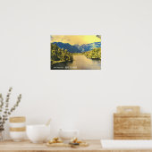 ニュージーランドレイクマセソンサウスアイランド ポスター (キッチン)