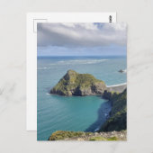 ニュージーランドワティプビーチビューオマナワヌイトラック ポストカード (正面/裏面)