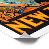 ニュージーランドヴィンテージ旅行へようこそ ポスター (角)