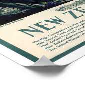 ニュージーランドヴィンテージ旅行ポスター ポスター (角)