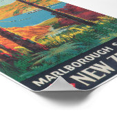 ニュージーランドヴィンテージ旅行ポスター ポスター (角)