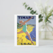 ニュージーランドヴィンテージ旅行ポスター ポストカード (スタンド正面)