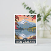 ニュージーランドヴィンテージ有名なトラベルプレイス ポストカード (スタンド正面)