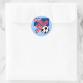 ニュージーランド世界サッカーファンTシャツ ラウンドシール (バッグ)