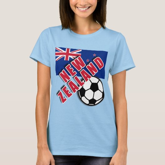 ニュージーランド世界サッカーファンTシャツ Tシャツ (正面)