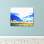 ニュージーランド写真キツネ氷河 キャンバスプリント (インサイチュ (ウッドフロア))