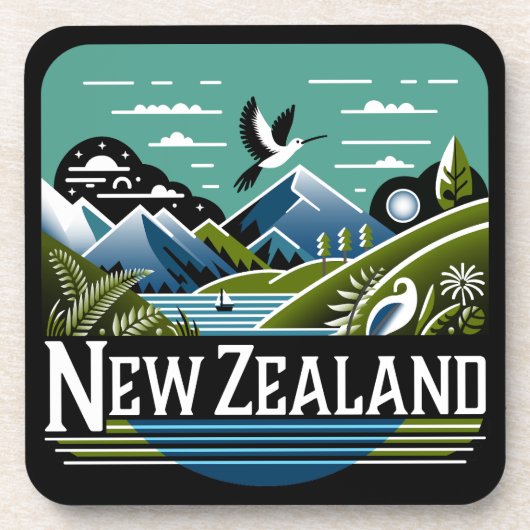 ニュージーランド南太平洋 コースター (正面)