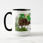 ニュージーランド原産の鳥のマグカップ マグカップ (左)