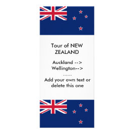 ニュージーランド国旗が付いたラックカード ラックカード