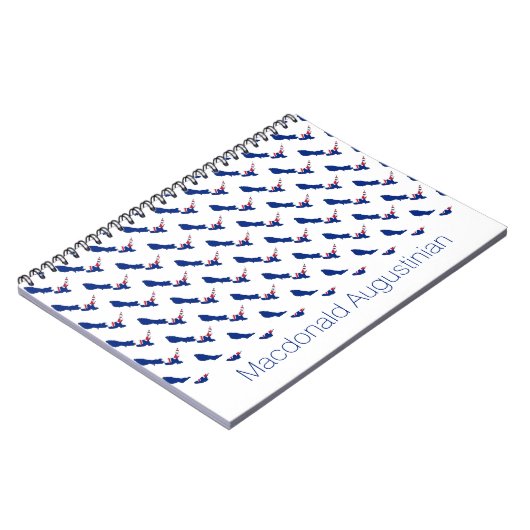 ニュージーランド国旗のカスタム名前の追加ノートブックの仕訳帳 ノートブック (左側)