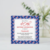 ニュージーランド国旗のカスタム誕生祝い 招待状 (スタンド正面)