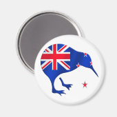 ニュージーランド国旗のサッカーフットボールのギフト マグネット (正面/裏面)