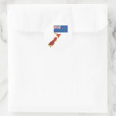 ニュージーランド国旗のシール ラウンドシール (バッグ)