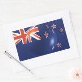 ニュージーランド国旗のシール 長方形シール (封筒)