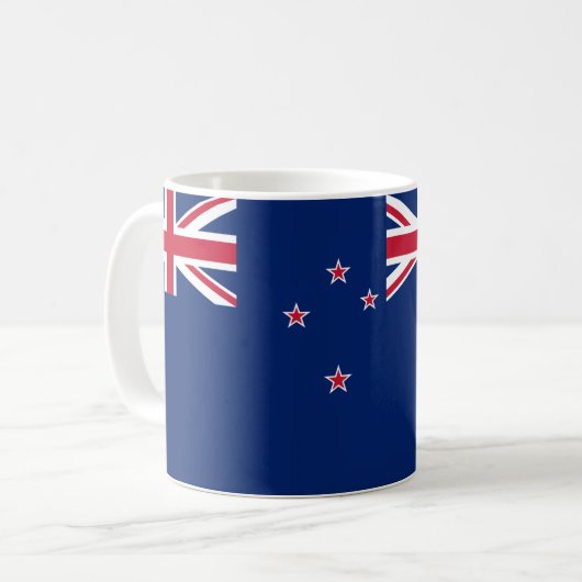ニュージーランド国旗のセラミックコーヒーマグ コーヒーマグカップ (正面左)
