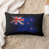 ニュージーランド国旗のブラシのストローク、国旗 ランバークッション (ブランケット)