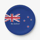 ニュージーランド国旗のプレート、パーティー、誕生日/スポーツ ペーパープレート (正面)