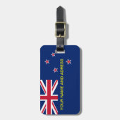 ニュージーランド国旗の荷物タグ ラゲッジタグ (正面縦)