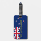 ニュージーランド国旗の荷物タグ ラゲッジタグ (裏面縦)
