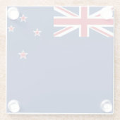 ニュージーランド国旗を持つガラスコースター ガラスコースター (裏面)