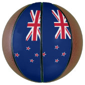 ニュージーランド国旗を持つフルサイズバスケットボール バスケットボール (縦)