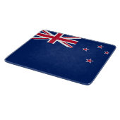 ニュージーランド国旗を持つ小さなガラス板 カッティングボード (角)