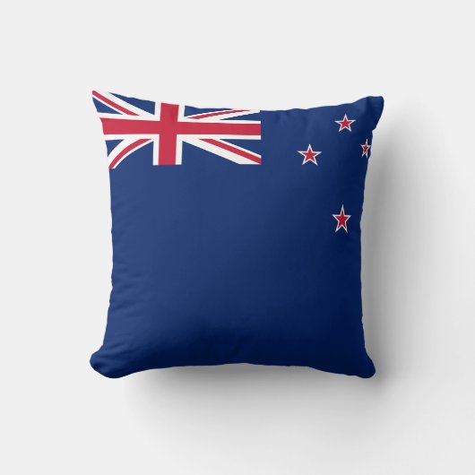 ニュージーランド国旗を持つMoJo枕 クッション (正面)
