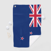 ニュージーランド国旗を掲げたゴルフタオル ゴルフタオル (インサイチュ)