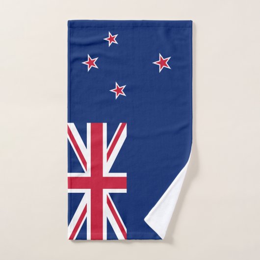 ニュージーランド国旗を掲げたハンドタオル ハンドタオル (ハンドタオル)
