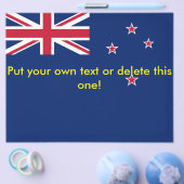 ニュージーランド国旗を掲げたフライヤー チラシ (シングル)