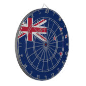 ニュージーランド国旗を掲げたボード ダーツボード (正面左)