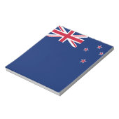 ニュージーランド国旗を掲げたメモ帳 ノートパッド (回転)