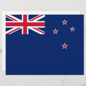 ニュージーランド国旗を掲げたレターヘッド レターヘッド (正面/裏面)