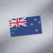 ニュージーランド国旗を掲げた名刺マグネット マグネット名刺 (インサイチュ)