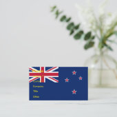 ニュージーランド国旗を掲げた名刺 名刺 (スタンド正面)