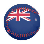 ニュージーランド国旗を掲げた愛国的野球 野球ボール (正面左)