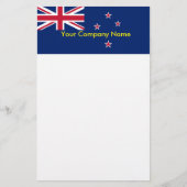 ニュージーランド国旗を掲げた文房具 便箋 (正面)