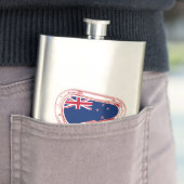 ニュージーランド国旗登山カラビナー フラスク (インサイチュ)
