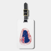 ニュージーランド国旗登山カラビナー ラゲッジタグ (正面縦)