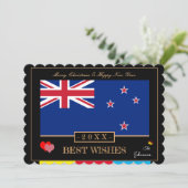 ニュージーランド国旗祝い(&H)新年/最高の希望キウィ シーズンカード (スタンド正面)