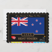 ニュージーランド国旗祝い(&H)新年/最高の希望キウィ シーズンカード (正面)