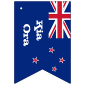 ニュージーランド国旗&キアオラパーティーバナー/結婚式 バンティングフラッグ (第1の旗)