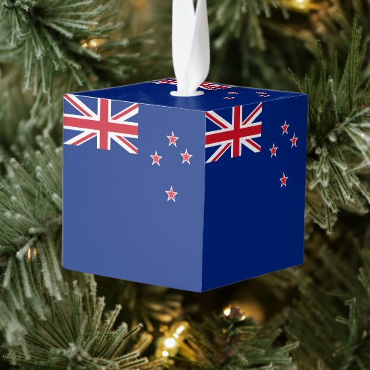 ニュージーランド国旗 キューブオーナメント (ツリー)