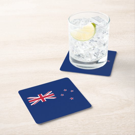 ニュージーランド国旗 スクエアペーパーコースター (インサイチュ)