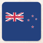 ニュージーランド国旗 スクエアペーパーコースター (正面)